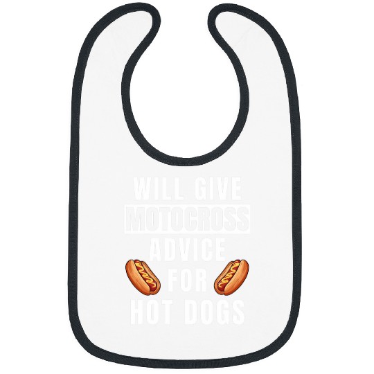 Motocross Advice For Hot Dogs Dirt Bike Race Funny Motocross Bibs