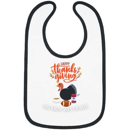 Turkey Gravy Cranberry Sauce Happy Thanksgiving meme funny Bibs