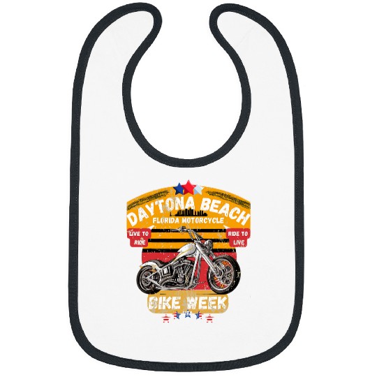 Daytona Beach Bike Week 2024 Motorcycle vintages Design Bibs