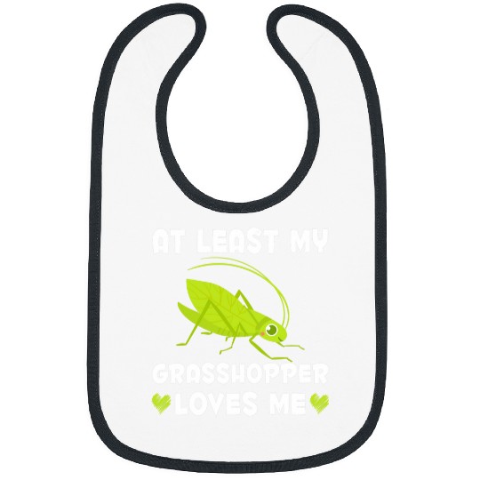My Grasshopper Loves Me Funny Insect Collector Bibs