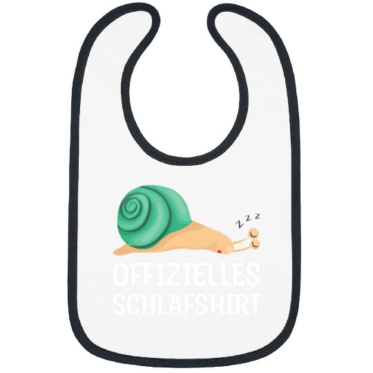 Official Sleep   Tired Snail Pyjamas Bibs