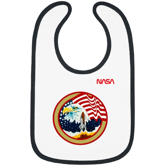 Lacrosse Gift NASA Space Shuttle STS 36 Mission Crew Worm Logo Bibs