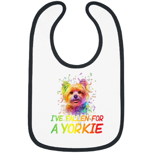 Ive Fallen for a Yorkie Funny Yorkshire Terrier Humor 2 Bibs