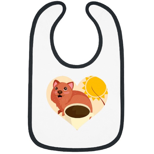 quokkas Coffee Sun Love Bibs