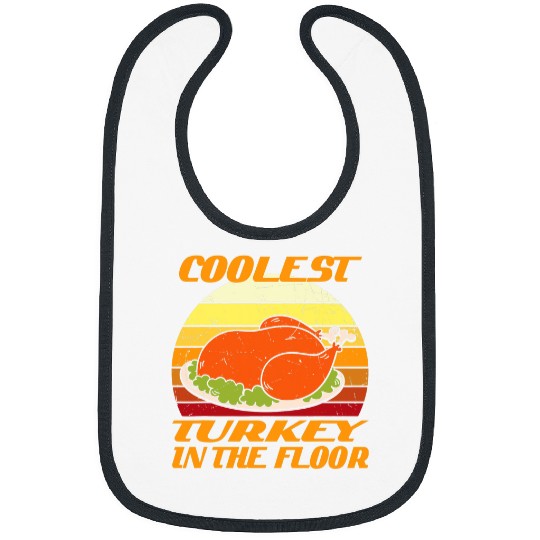 Turkey Autumn Fall Pumpkin Funny Thanksgiving Day 212 Bibs