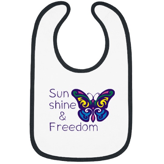 Sunshine and Freedom Butterfly   Butterfly Lover Bibs