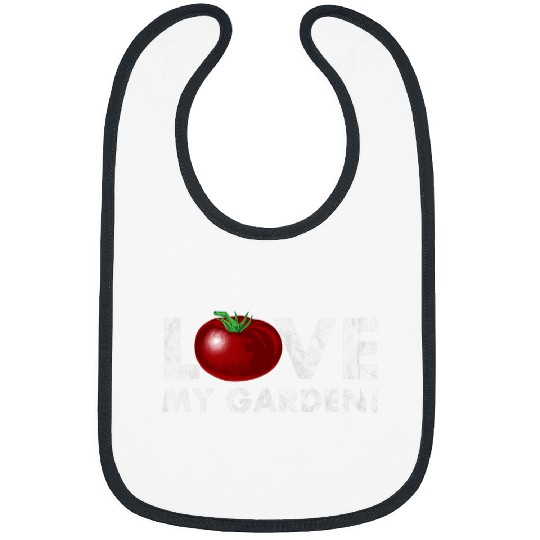 Lacrosse Gift Love My Garden Tomato Vegetable Yoga Zen Gardener Gift Bibs