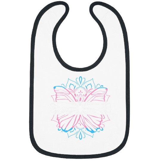 LGBTQ Pride Month Trans Rights Mandala LGBT Supporter Bibs