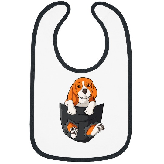 Dog in pocket Beagle chest pocket Bibs