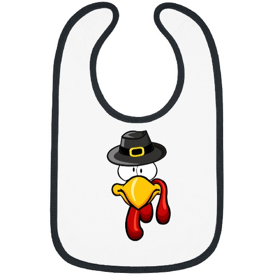 Toddler Boy Girl Turkey Face Costume Happy Thanksgiving Day Bibs