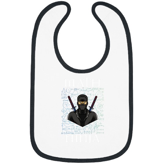 Math Ninja Funny Mathematics Calculus Geek Nerd Lovers Humor Bibs