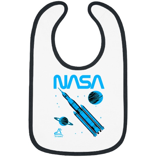Lacrosse Gift NASA Artemis SLS Space Launch System Worm Logo 22 Bibs