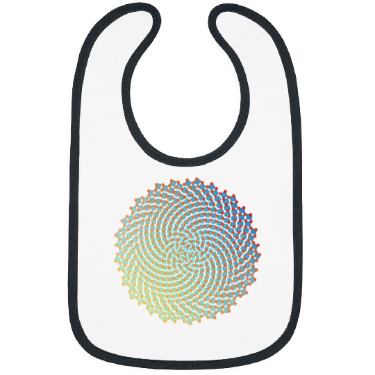 Sunflower Seeds Fibonacci Spiral Funny Math Nerd Geek Humor Bibs