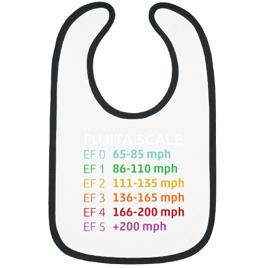 Enhanced Fujita Scale Tornado Meteorologist Storm Chasing Bibs
