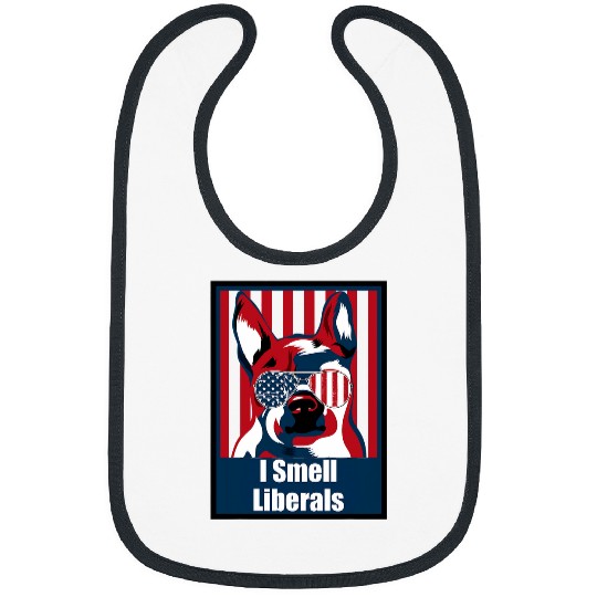 Funny Chihuahua Aviators I Smell Liberals Conservative Humor Bibs