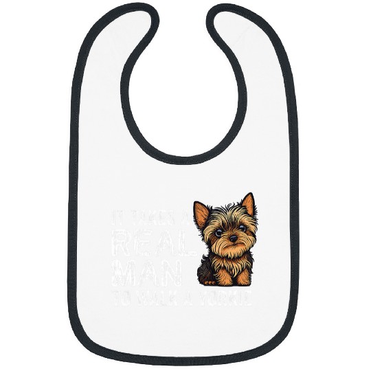 Cute Yorkshire Terrier For Men Boys Yorkshire Yorkie Lovers Bibs