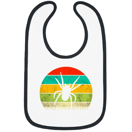 vintages Spider Retro Sunset Graphic Bibs