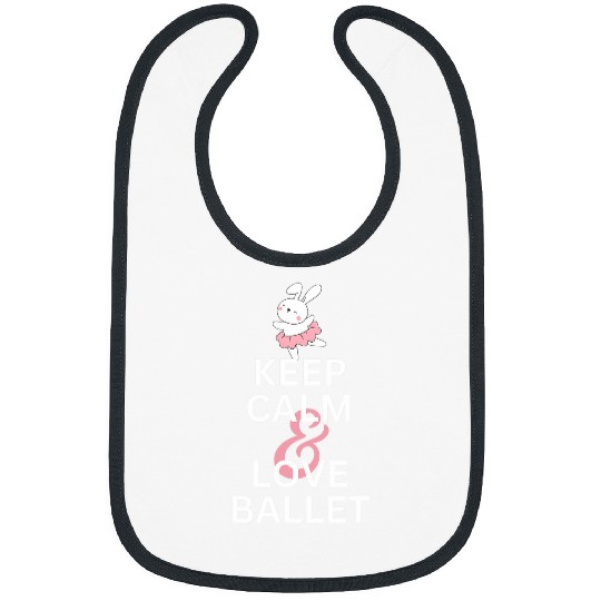 Keep Calm And Love Ballet Ballet Rabbit in Tutu Bibs