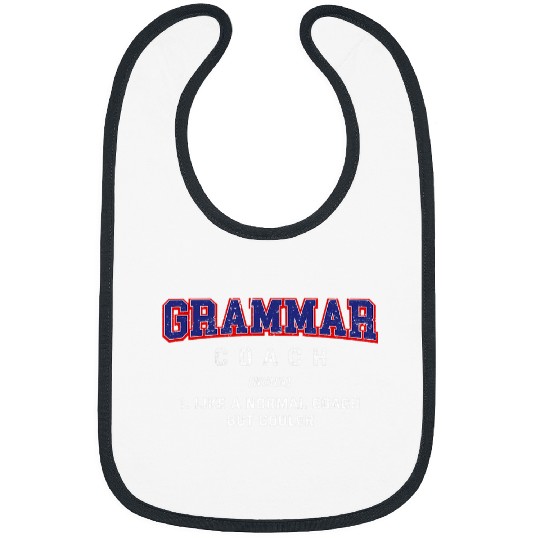 Grammar Coachs Definition Funny English Teacher Humor 2 Bibs