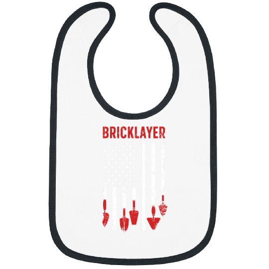 Bricklayer American Flag Brick Mason Bricklayer Bibs