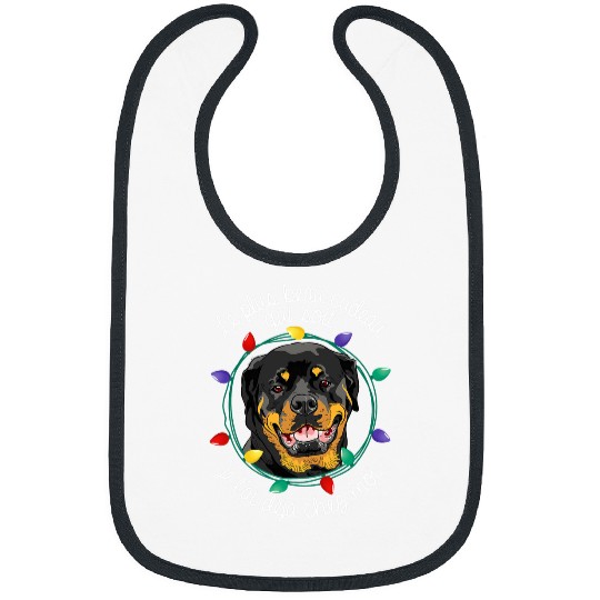 Dog Rottweiler Christmas Gift for Dog Lovers Bibs