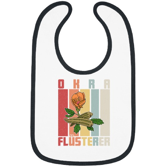 Lacrosse Gift Okra Vegetable Marshmallow Vegan Vegetarian Vegetable 29 Bibs