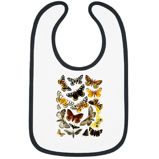 vintages Butterflies print Butterfly Collection entomology 21 Bibs