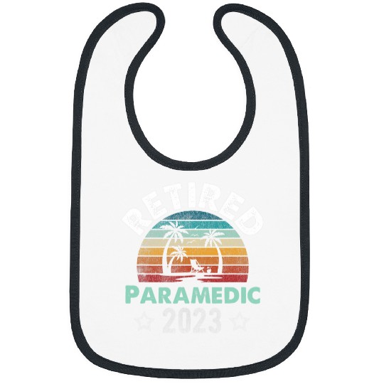 Retired Paramedic Career Professional Retiree Travel Gift Bibs