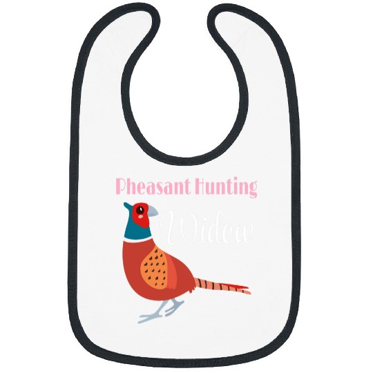 Pheasant Hunting Widow Womans Hunter Funny Bird Fall Wife Bibs