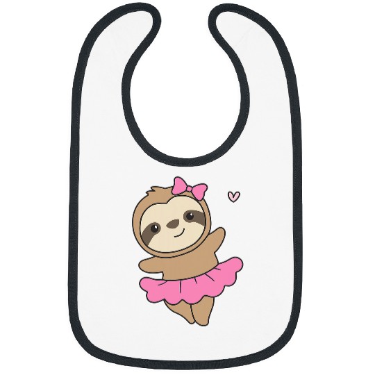 Sloth Is Dancing Ballet Cute Sloths Are Dancing Bibs