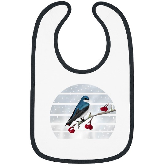Tree Swallow Bird on a Branch Birding Birder Bird Watching Bibs