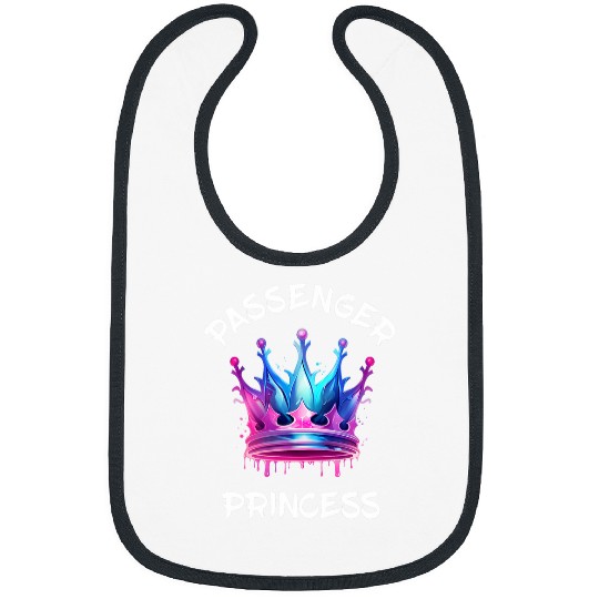 Passenger Princess Crown Codriver Seat Driving Car Driver Bibs