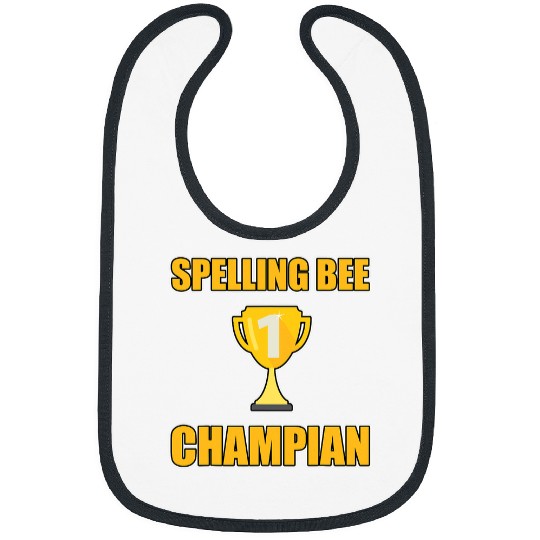 Mens Reading Spelling Bee Champian Funny English Synonym School Bibs