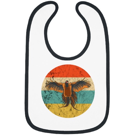 Pheasant Hunting Retro vintages Pheasant Hunting Bird Lover 21 Bibs