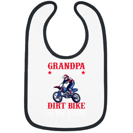 Mens Dirtbike Grandpa Is My Name Dirt Bike Is My Game 2Motocross Bibs