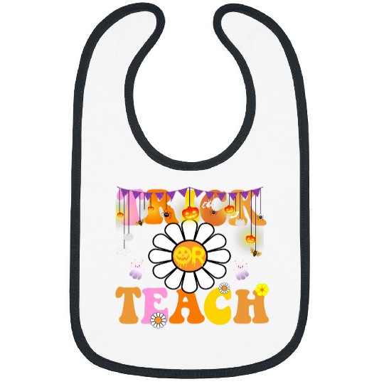 Trick Or Teach Funny Spider Teacher Halloween Costume 22 Bibs