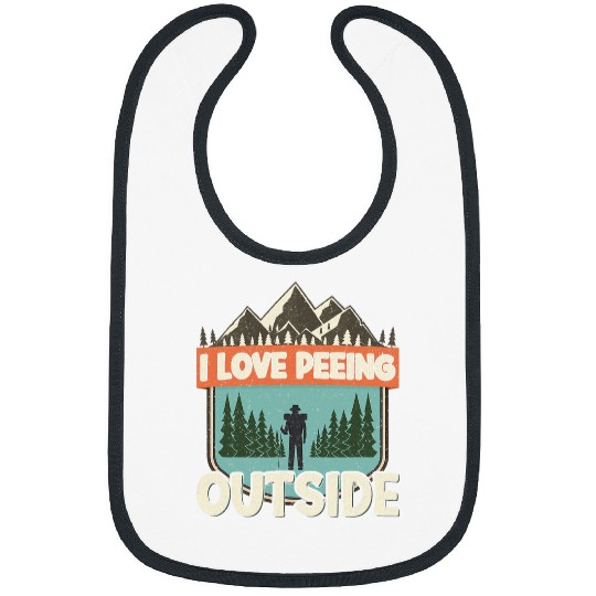 I love peeing outside Wilderness Glamping Campfire Nature 1 Bibs