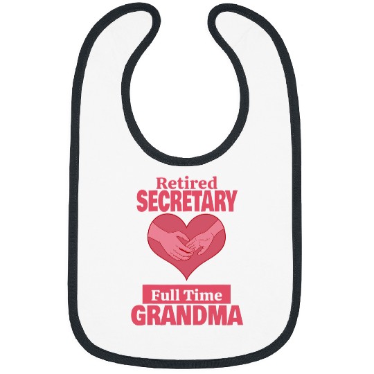 Retired Secretary Grandma Retirement Bibs