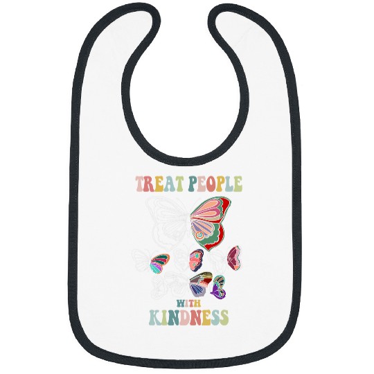 Treat People With Kindness Butterfly 21 Bibs