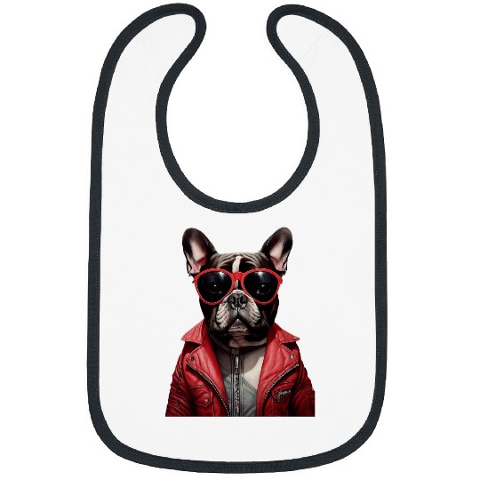 French Bulldog vintages Style Bibs