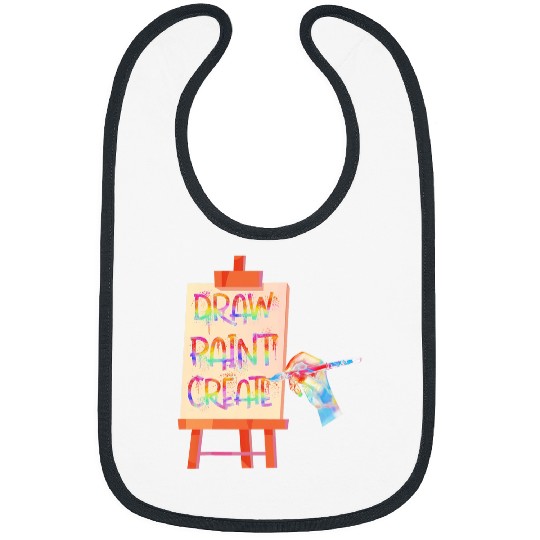 Draw Paint Create Artist Funny Art Teacher Bibs
