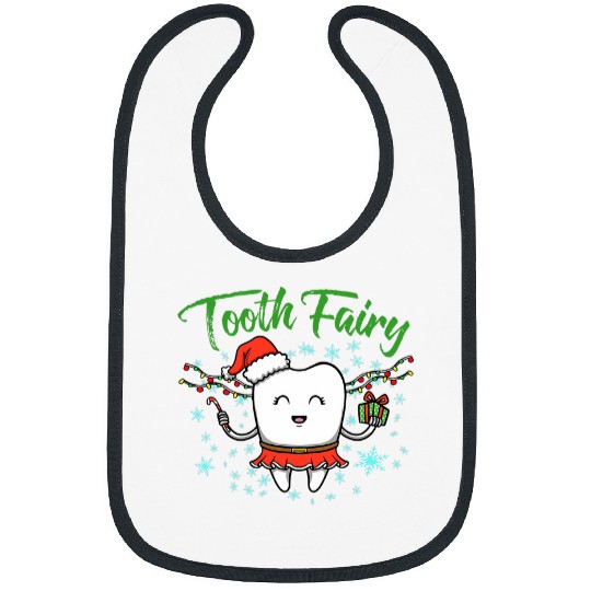 Tooth Fairy Wearing Holiday Apparel For dentists Office Bibs