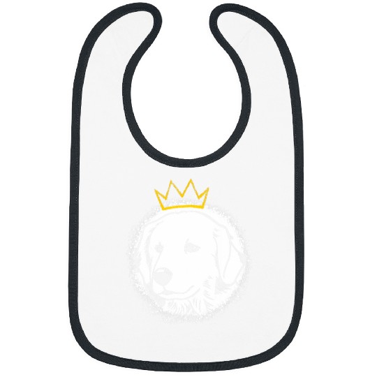 Great Pyrenees with Crown Bibs