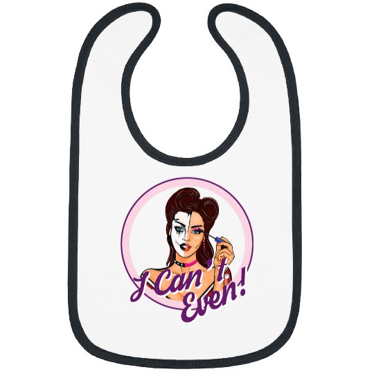 I Cant Even Funny Makeup Horror Bibs