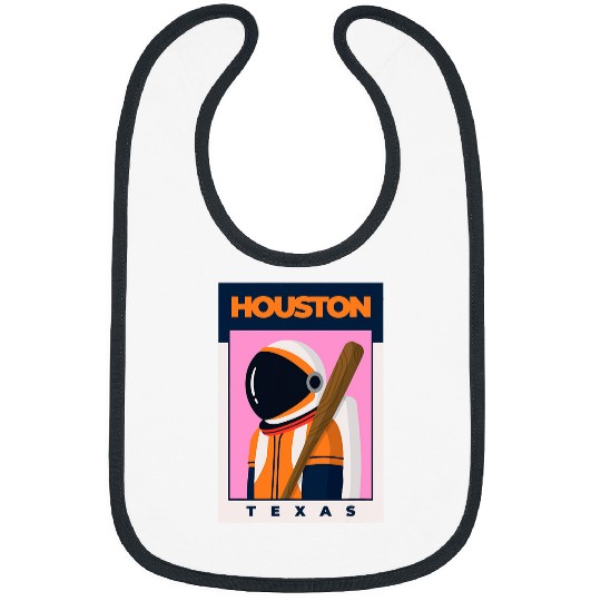 Houston City Texas Baseball Astronaut Bibs