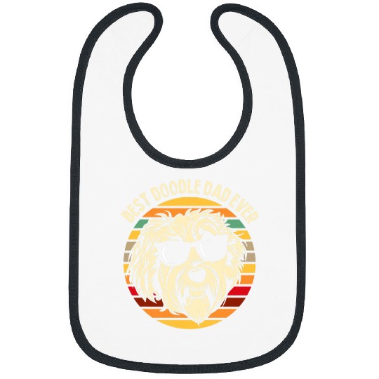 Mens bests Doodle Dad Ever Labradoodle Goldendoodle Bibs