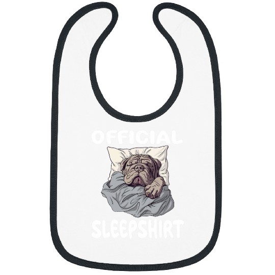 Neapolitan Mastiff Dog Official SleepPajamas Nightgown Bibs