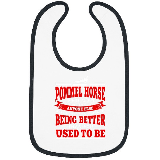 Mens Motivational Pommel Horse Quote Love Gymnastics Apparatus Bibs