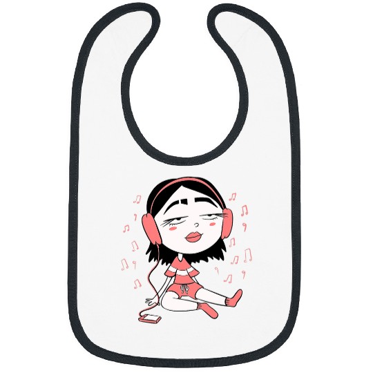 Lady Artist Music Producer Girl Lazy Weekend Bibs