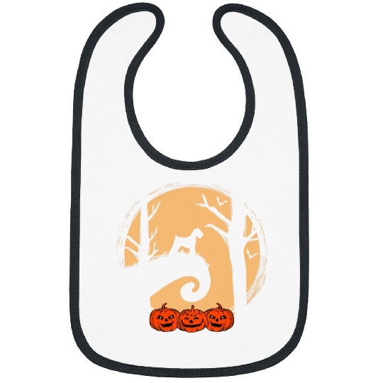 Discover Miniature Schnauzer And Moon Pumpkin Halloween Costume Dog Bibs